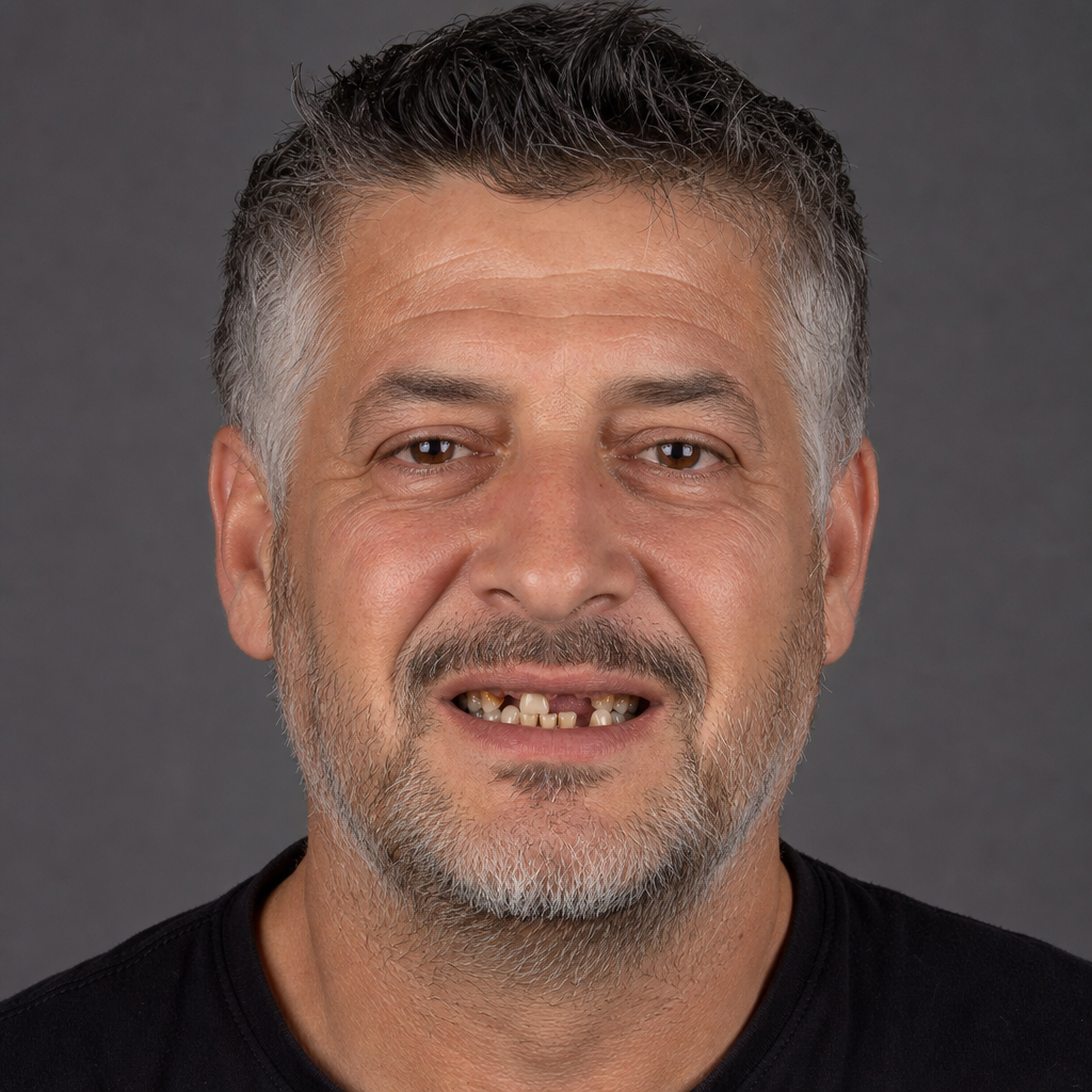 David before dental implant treatment